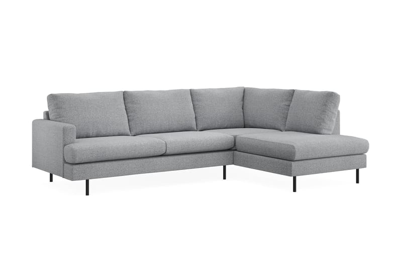 Menard Compact Sofa med Chaiselong 4-sæder - Grå - Møbler - Sofaer - Sofa med chaiselong