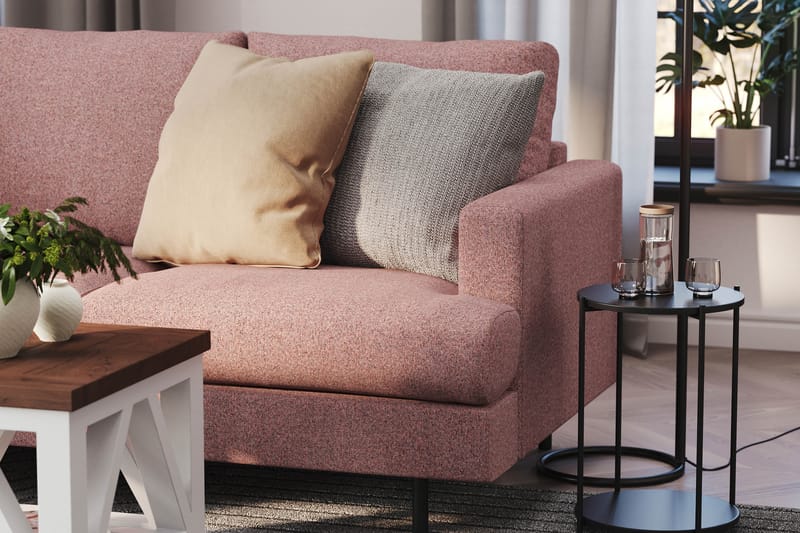 Menard Compact Sofa med Chaiselong 4-sæder - Lilla - Møbler - Sofaer - Sofa med chaiselong