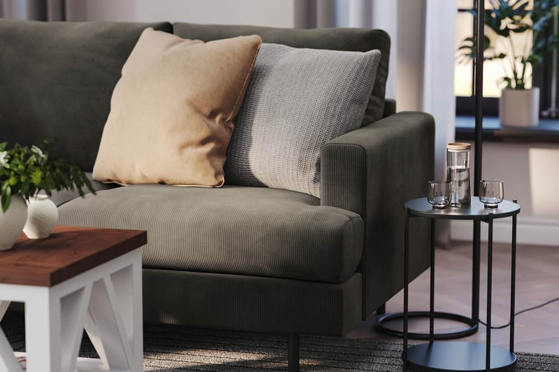 Menard Compact Sofa med Chaiselong 4-sæder - Mørkegrå - Møbler - Sofaer - Sofa med chaiselong