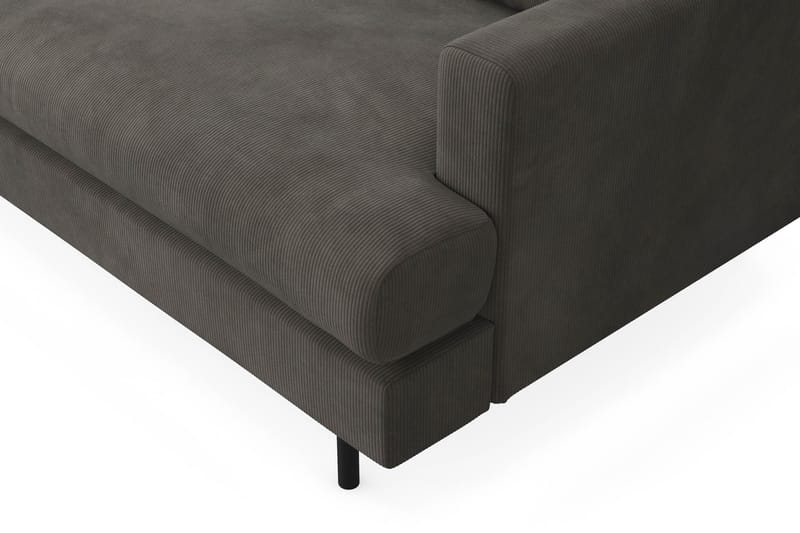 Menard Compact Sofa med Chaiselong 4-sæder - Mørkegrå - Møbler - Sofaer - Sofa med chaiselong