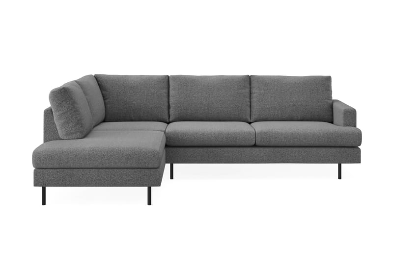 Menard Compact Sofa med Chaiselong 4-sæder - Mørkegrå - Møbler - Sofaer - Sofa med chaiselong