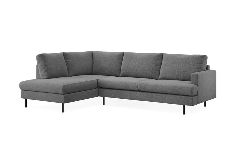 Menard Compact Sofa med Chaiselong 4-sæder - Mørkegrå - Møbler - Sofaer - Sofa med chaiselong