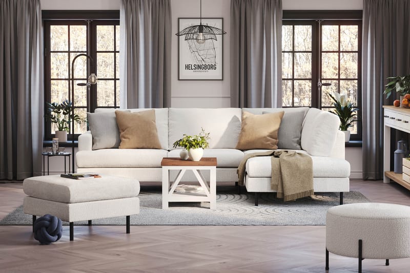 Menard Compact Sofa med Chaiselong 4-personer - Møbler - Sofaer - Sofa med chaiselong