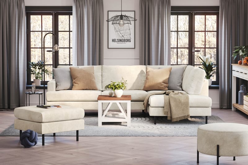 Menard Compact Sofa med Chaiselong 4-personer - Møbler - Sofaer - Sofa med chaiselong