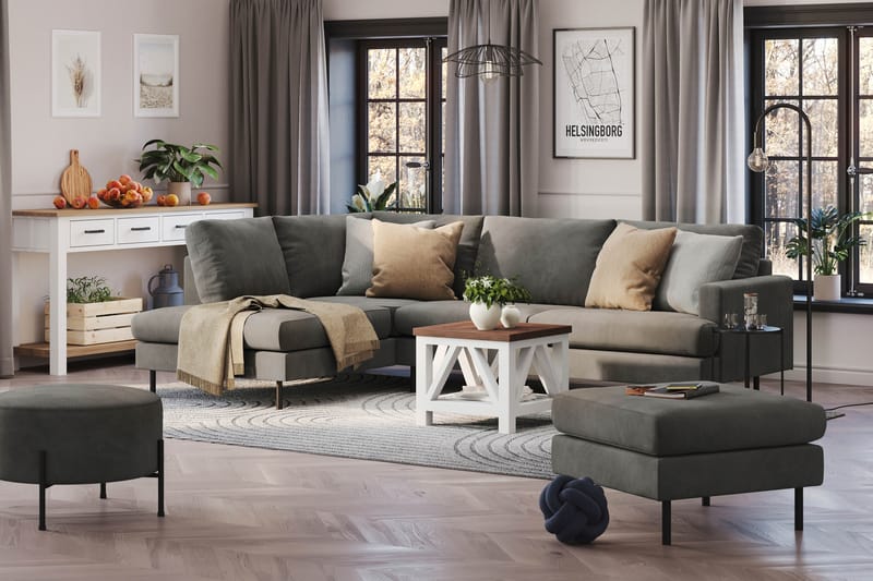 Menard Compact Sofa med Chaiselong 4-personer - Møbler - Sofaer - Sofa med chaiselong