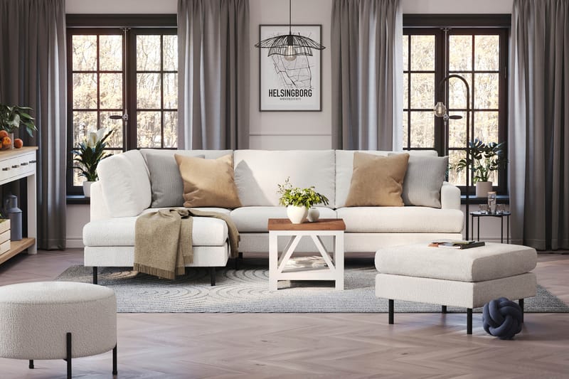 Menard Compact Sofa med Chaiselong 4-personer - Møbler - Sofaer - Sofa med chaiselong