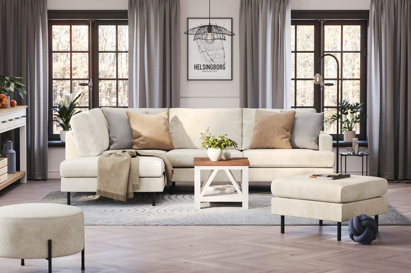 Menard Compact Sofa med Chaiselong 4-personer - Møbler - Sofaer - Sofa med chaiselong