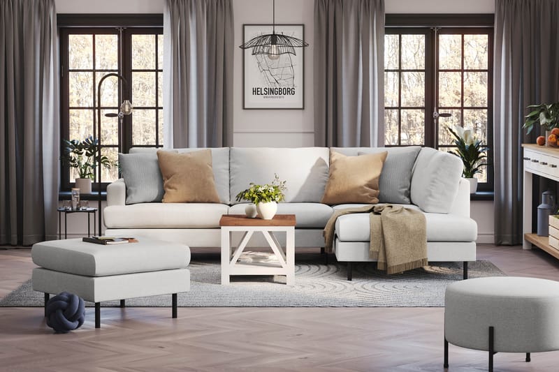 Menard Compact Sofa med Chaiselong 4-personer - Møbler - Sofaer - Sofa med chaiselong