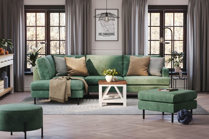 Menard Compact Sofa med Chaiselong 4-personer - Møbler - Sofaer - Sofa med chaiselong