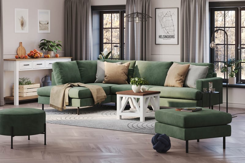 Menard Compact Sofa med Chaiselong 4-personer - Møbler - Sofaer - Sofa med chaiselong