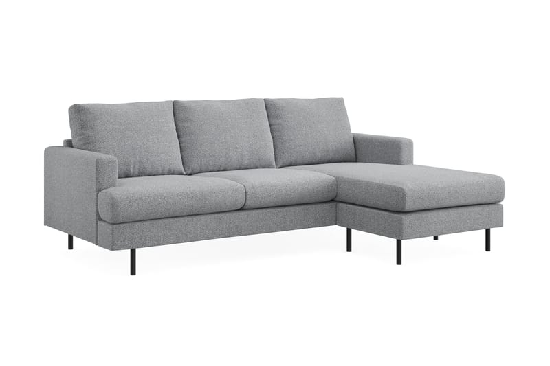 Menard Compact Sofa med Divan 3-sæder - Grå - Møbler - Sofaer - Sofa med chaiselong