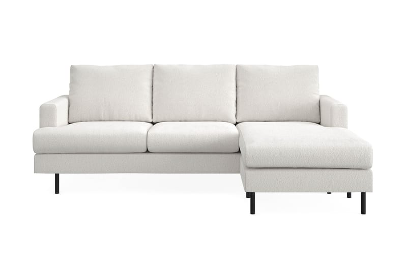 Menard Compact Sofa med Divan 3-sæder - Hvid - Møbler - Sofaer - Sofa med chaiselong