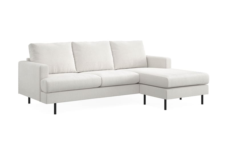 Menard Compact Sofa med Divan 3-sæder - Hvid - Møbler - Sofaer - Sofa med chaiselong