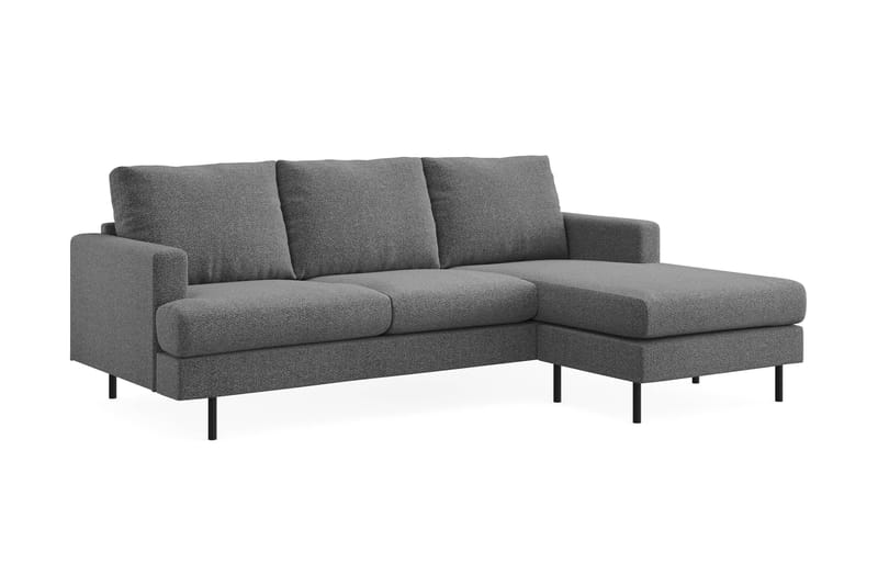 Menard Compact Sofa med Divan 3-sæder - Mørkegrå - Møbler - Sofaer - Sofa med chaiselong