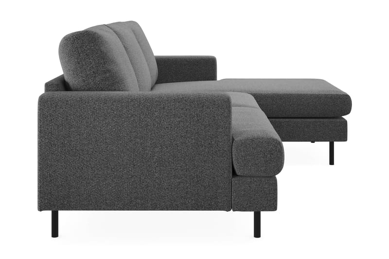 Menard Compact Sofa med Divan 3-sæder - Mørkegrå - Møbler - Sofaer - Sofa med chaiselong