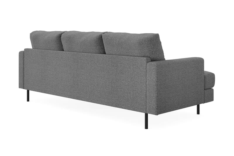 Menard Compact Sofa med Divan 3-sæder - Mørkegrå - Møbler - Sofaer - Sofa med chaiselong