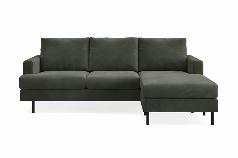 Menard Compact Sofa med Divan 3-sæder - Mørkegrøn - Møbler - Sofaer - Sofa med chaiselong