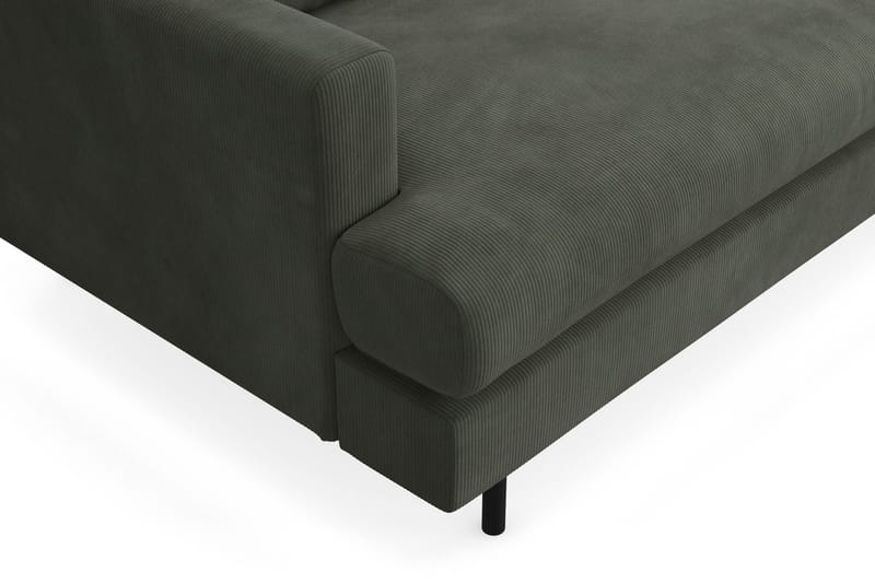 Menard Compact Sofa med Divan 3-sæder - Mørkegrøn - Møbler - Sofaer - Sofa med chaiselong