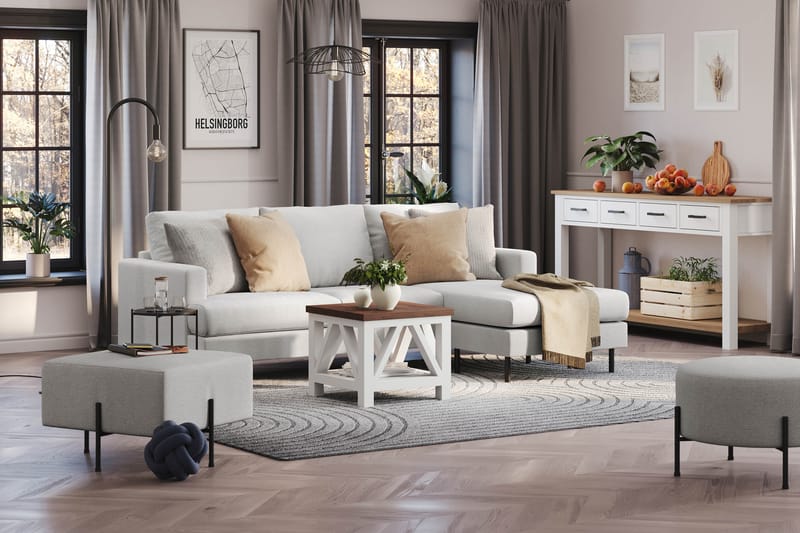 Menard Compact Sofa med Divan 3-personer - Møbler - Sofaer - Sofa med chaiselong