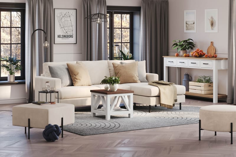 Menard Compact Sofa med Divan 3-personer - Møbler - Sofaer - Sofa med chaiselong