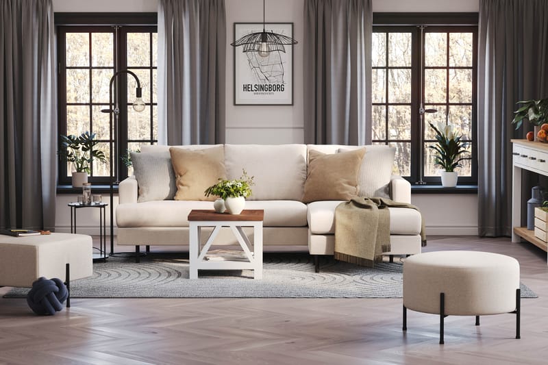 Menard Compact Sofa med Divan 3-personer - Møbler - Sofaer - Sofa med chaiselong