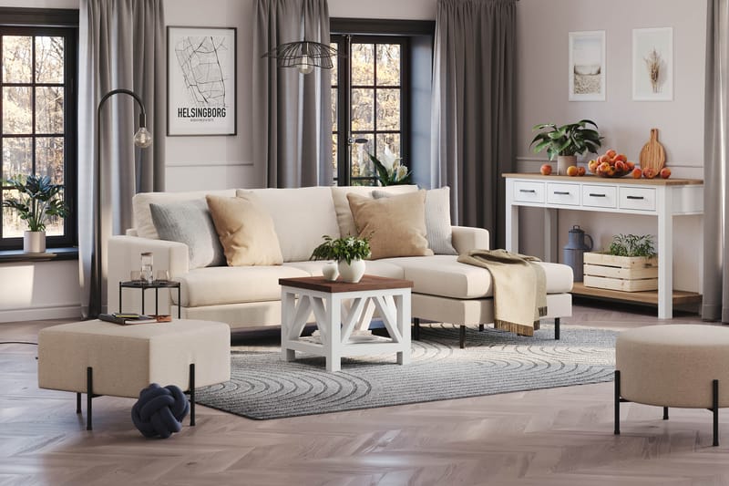 Menard Compact Sofa med Divan 3-personer - Møbler - Sofaer - Sofa med chaiselong