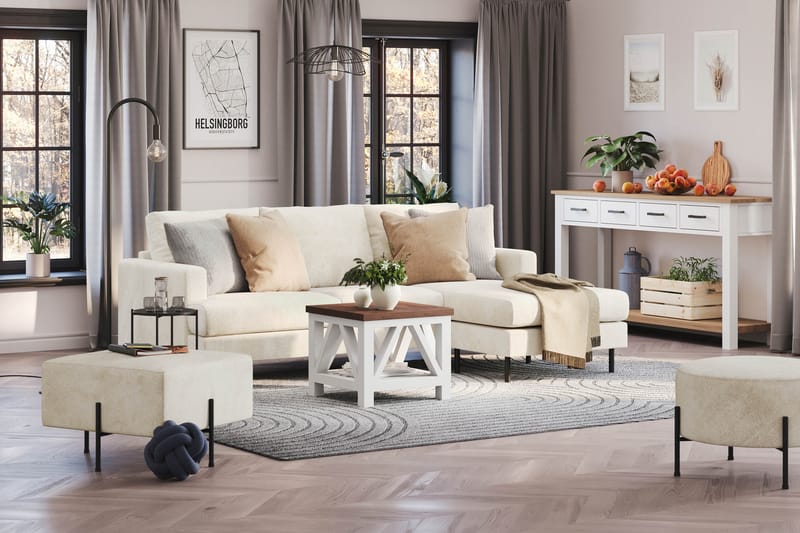 Menard Compact Sofa med Divan 3-personer - Møbler - Sofaer - Sofa med chaiselong