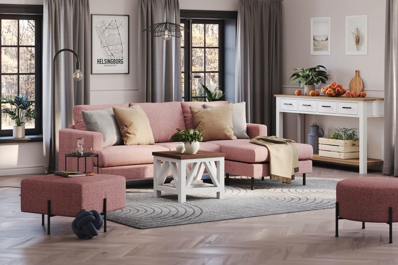 Menard Compact Sofa med Divan 3-personer - Møbler - Sofaer - Sofa med chaiselong