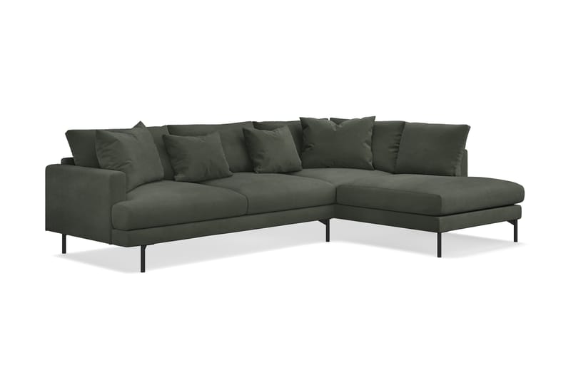 Menard Dyb 4-personers Manchester L Sofa med Chaiselong Højre - Møbler - Sofaer - Sofa med chaiselong