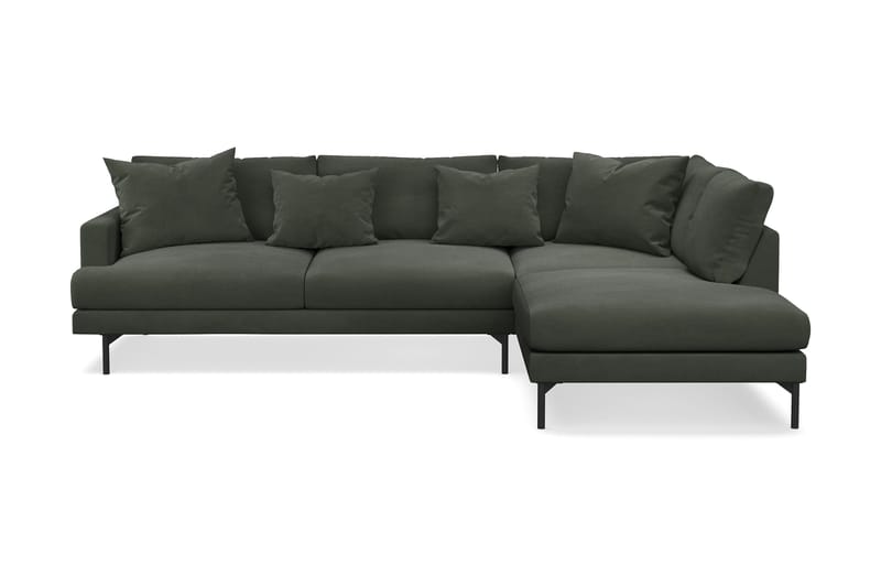 Menard Dyb 4-personers Manchester L Sofa med Chaiselong Højre - Møbler - Sofaer - Sofa med chaiselong