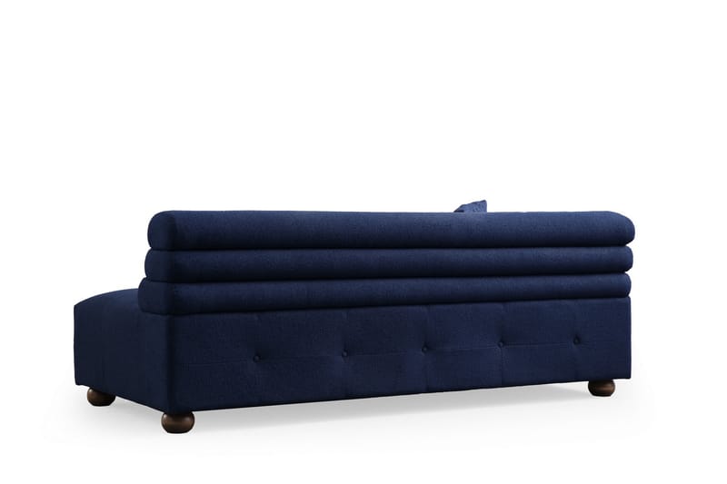 Namarta 4-personers Sofa med Chaiselong - Mørkeblå - Møbler - Sofaer - Sofa med chaiselong