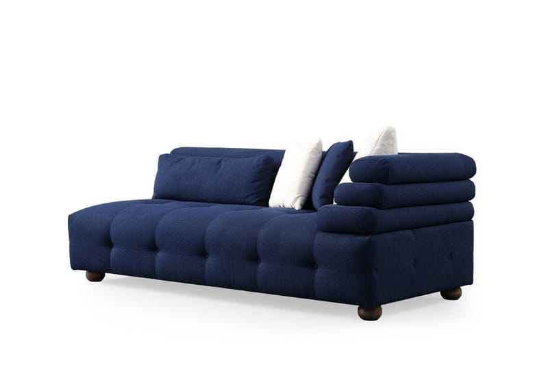 Namarta 4-personers Sofa med Chaiselong - Mørkeblå - Møbler - Sofaer - Sofa med chaiselong