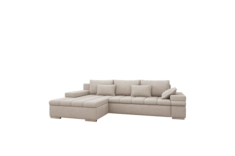 Naoma Sofa med Divan 3-seter - Beige - Møbler - Sofaer - Sofa med chaiselong