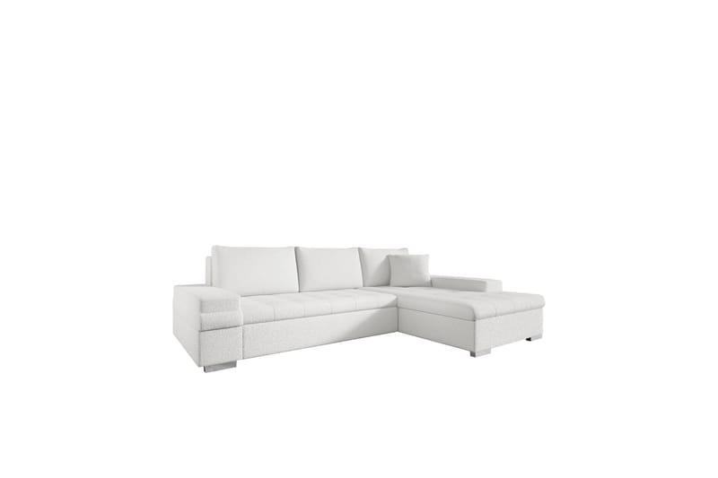 Naoma Sofa med Divan 3-seter - Hvid - Møbler - Sofaer - Sofa med chaiselong