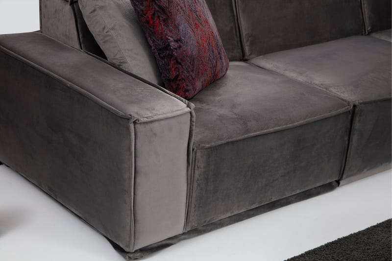 Nightcap Sofa m. Chaiselong 6-Pers. - Grå - M�øbler - Sofaer - Sofa med chaiselong