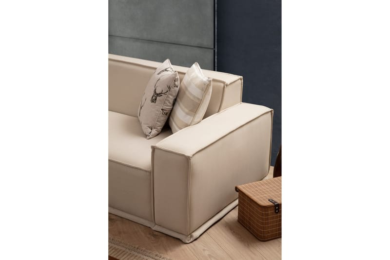 Nightcap Sofa med Chaiselong 3-personers - Beige - Møbler - Sofaer - Sofa med chaiselong