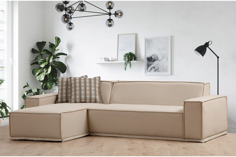 Nightcap Sofa med Chaiselong 3-personers - Beige - Møbler - Sofaer - Sofa med chaiselong