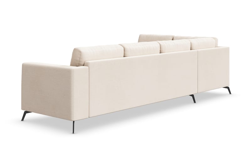 Ocean Luksus 4-personers Lys L-sofa med Chaiselong Venstre - Beige - Møbler - Sofaer - Sofa med chaiselong