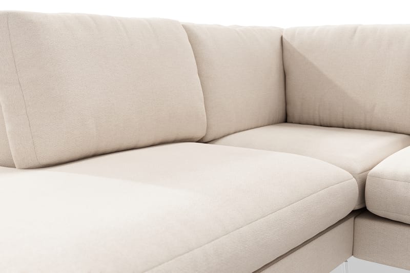 Ocean Lyx 4-pers Sofa med Chaiselong Venstre - Beige - Møbler - Sofaer - Sofa med chaiselong