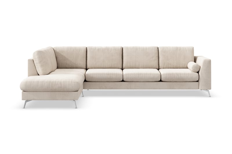 Ocean Lyx 4-pers Sofa med Chaiselong Venstre - Beige - Møbler - Sofaer - Sofa med chaiselong