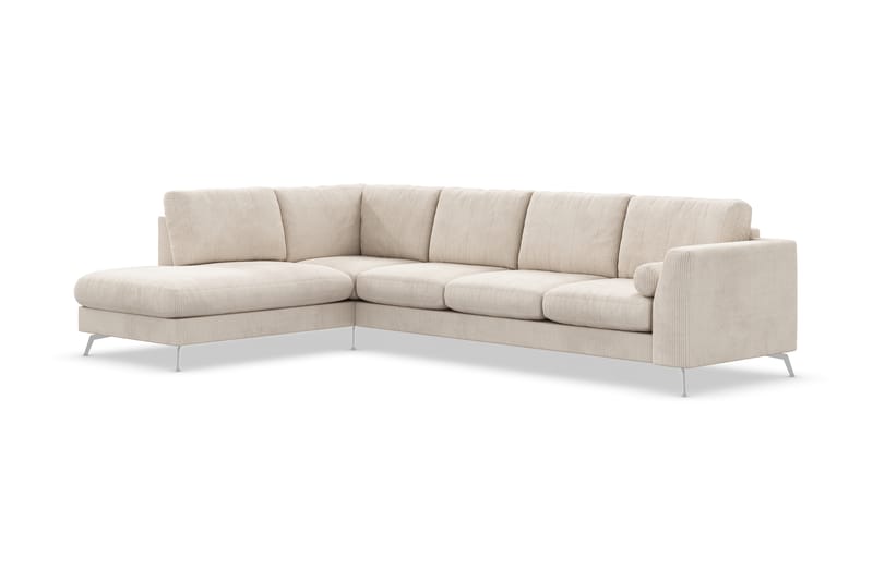 Ocean Lyx 4-pers Sofa med Chaiselong Venstre - Beige - Møbler - Sofaer - Sofa med chaiselong