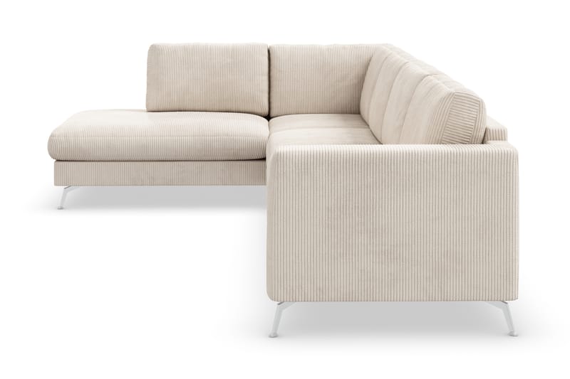 Ocean Lyx 4-pers Sofa med Chaiselong Venstre - Beige - Møbler - Sofaer - Sofa med chaiselong