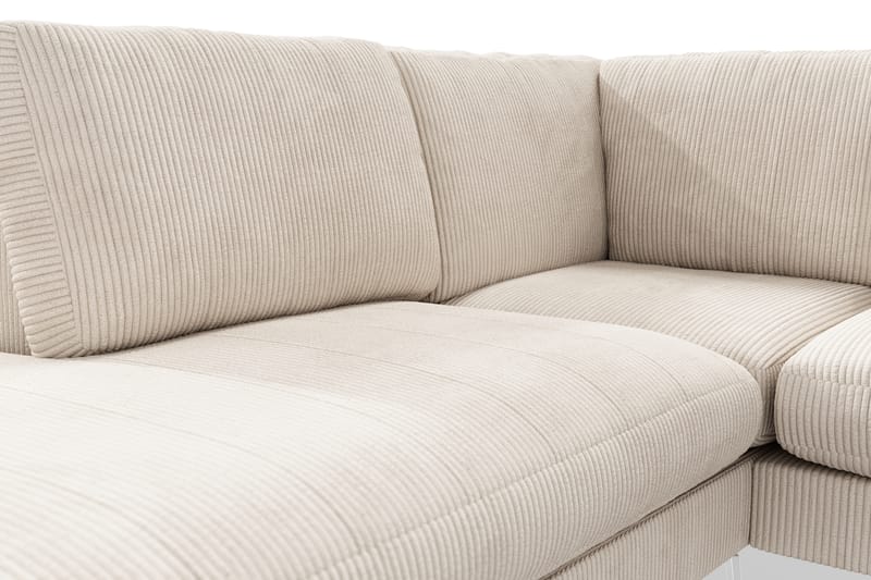 Ocean Lyx 4-pers Sofa med Chaiselong Venstre - Beige - Møbler - Sofaer - Sofa med chaiselong