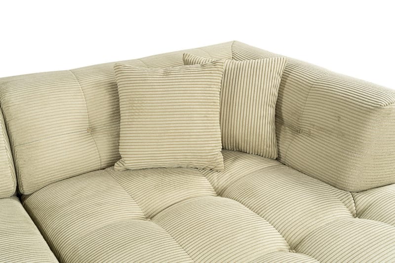 Octavian Sofa med Chaiselong 3-personers - Grøn - Møbler - Sofaer - Sofa med chaiselong