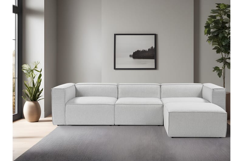 Redlands Sofa med Chaiselong 3-personers - Grå - Møbler - Sofaer - Sofa med chaiselong