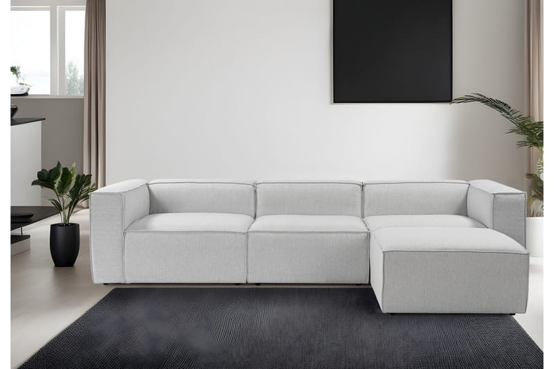 Redlands Sofa med Chaiselong 3-personers - Grå - Møbler - Sofaer - Sofa med chaiselong