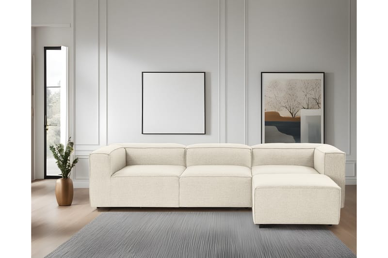 Redlands Sofa med Chaiselong 3-personers - Ecru - Møbler - Sofaer - Sofa med chaiselong