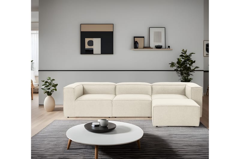 Redlands Sofa med Chaiselong 3-personers - Ecru - Møbler - Sofaer - Sofa med chaiselong