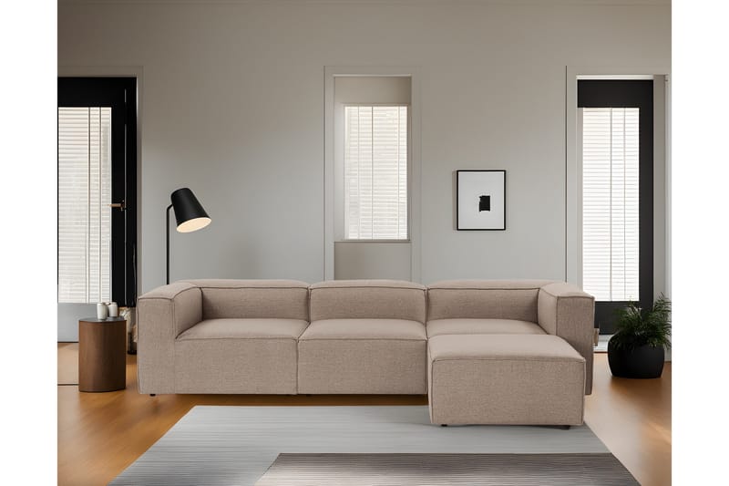 Redlands Sofa med Chaiselong 3-personers - Brun - Møbler - Sofaer - Sofa med chaiselong