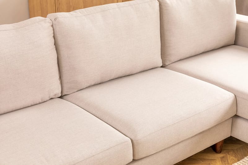 Retzow 4-personers Sofa med Chaiselong - Creme - Møbler - Sofaer - Sofa med chaiselong